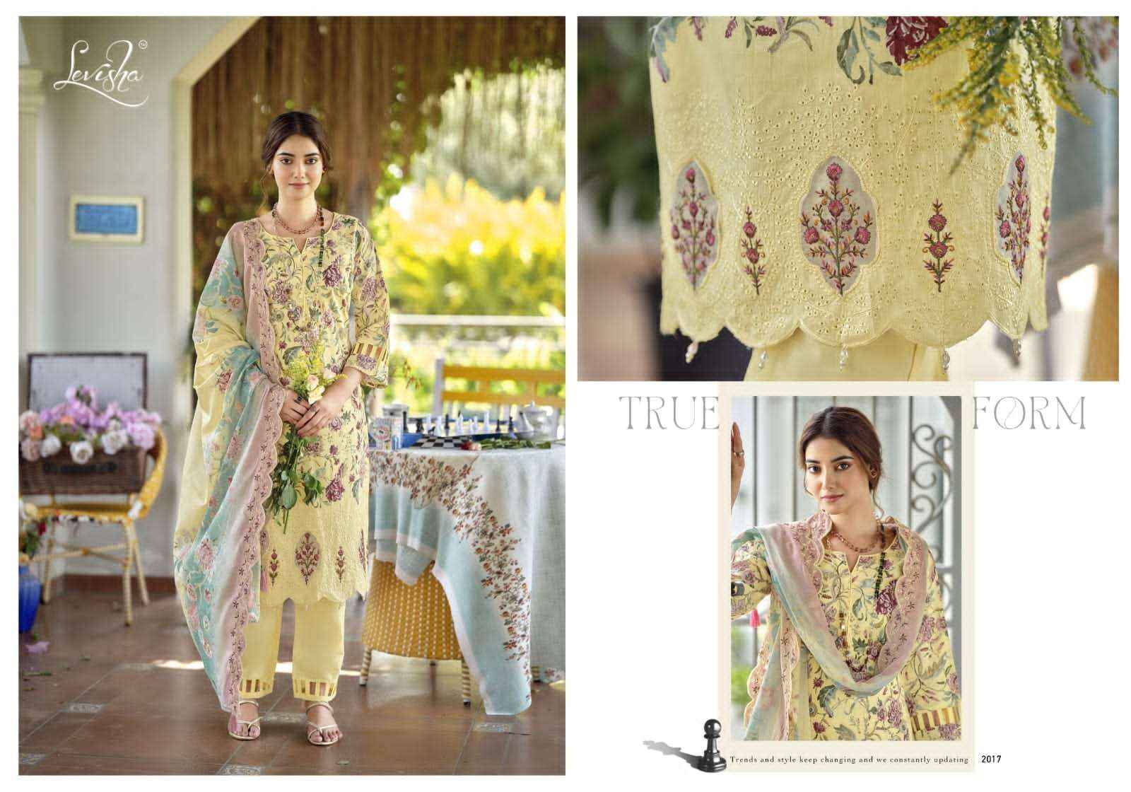 Levisha Nawazish Vol 2 Pakistani Lawn Cotton Suits Wholesale Price ( 6 Pcs Catalogue )