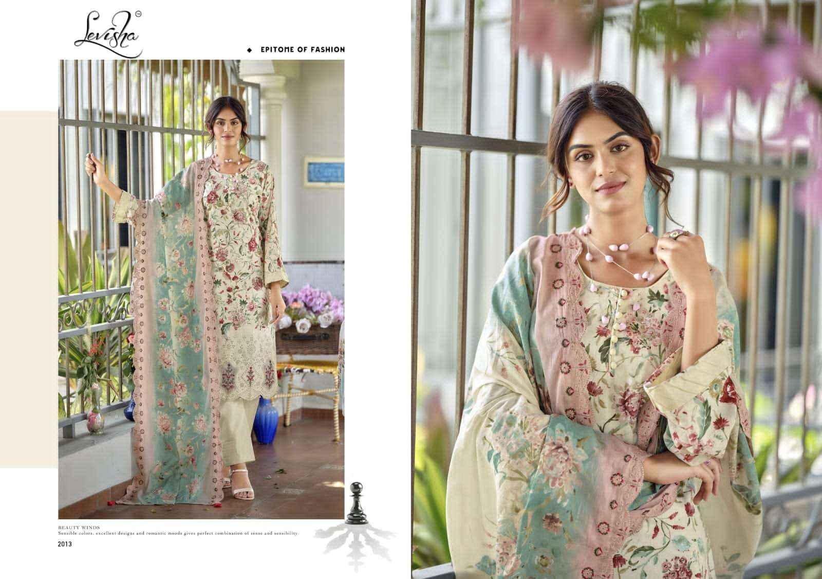 Levisha Nawazish Vol 2 Pakistani Lawn Cotton Suits Wholesale Price ( 6 Pcs Catalogue )
