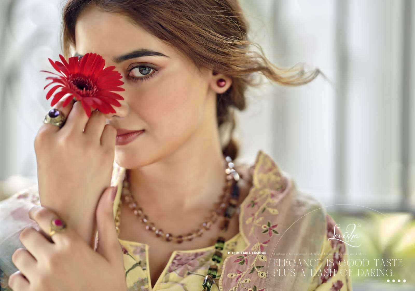 Levisha Nawazish Vol 2 Pakistani Lawn Cotton Suits Wholesale Price ( 6 Pcs Catalogue )