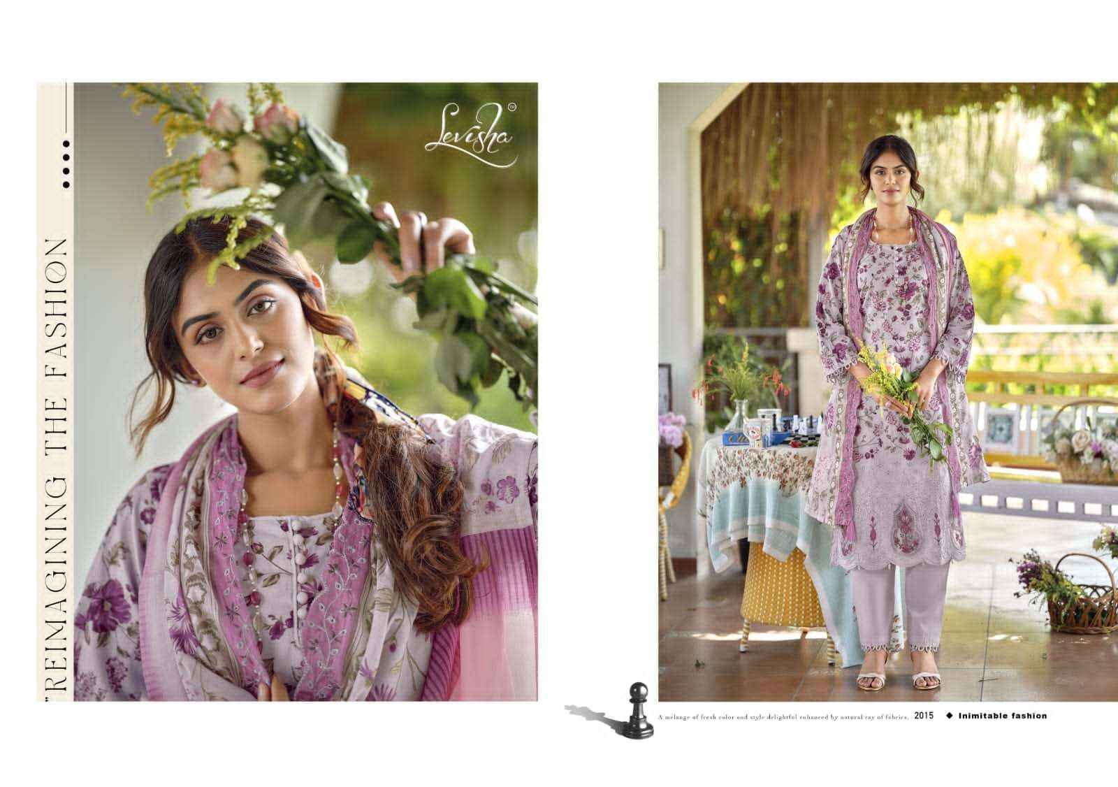 Levisha Nawazish Vol 2 Pakistani Lawn Cotton Suits Wholesale Price ( 6 Pcs Catalogue )