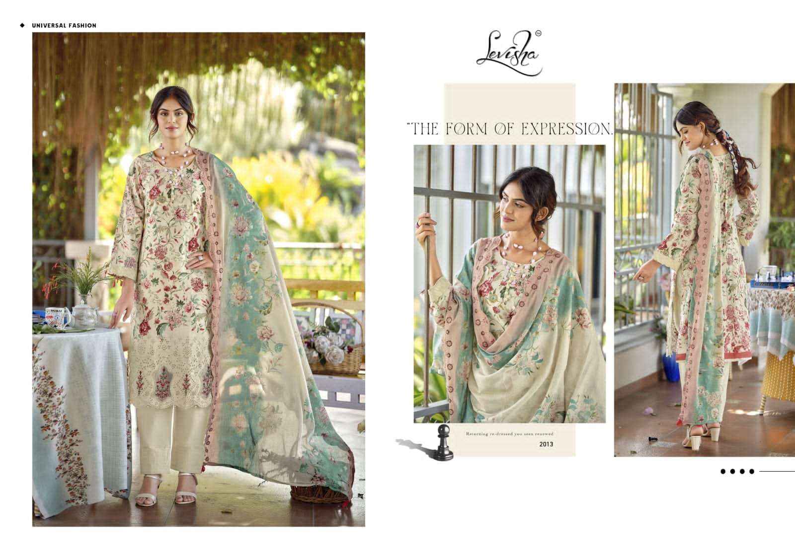 Levisha Nawazish Vol 2 Pakistani Lawn Cotton Suits Wholesale Price ( 6 Pcs Catalogue )