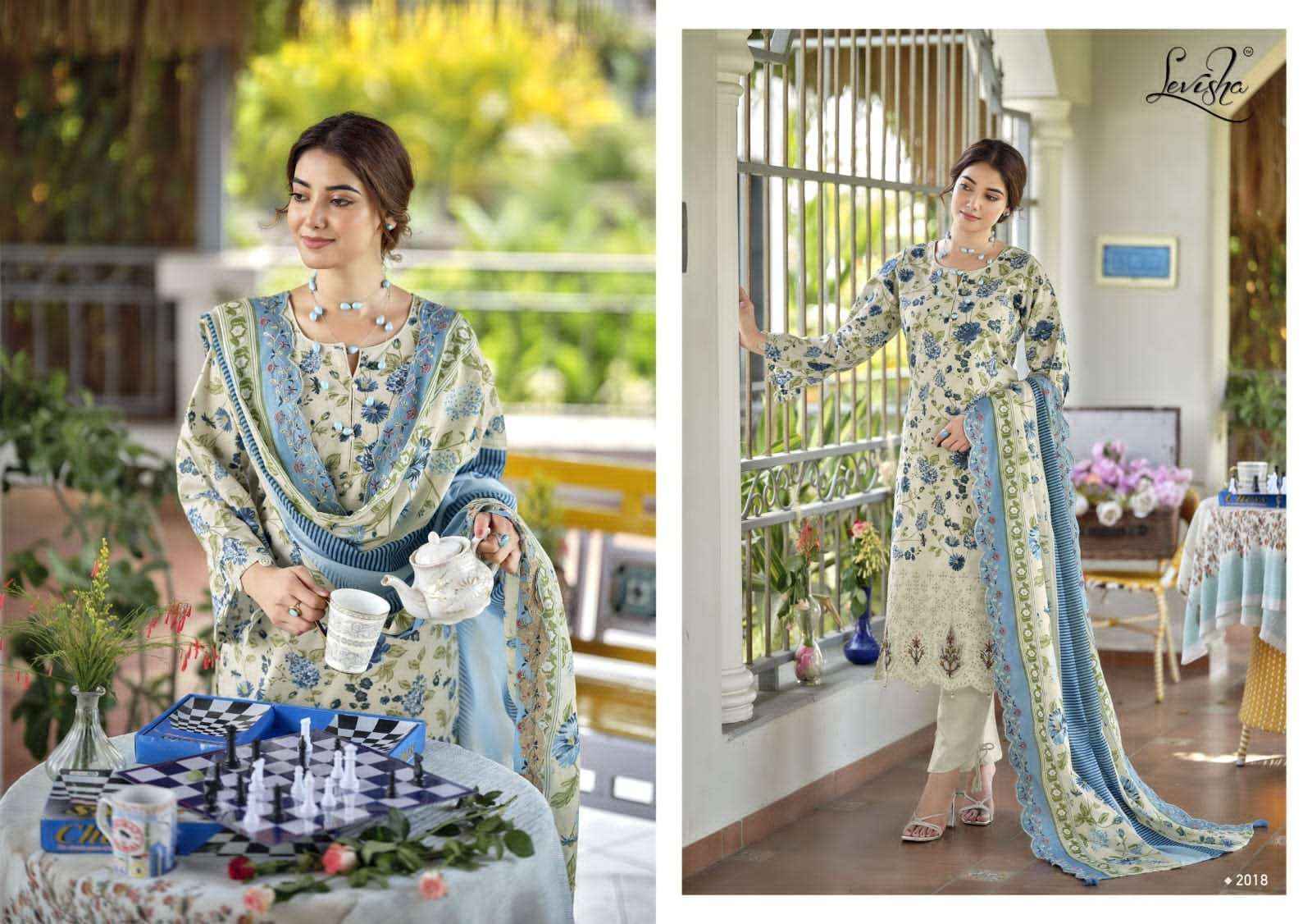 Levisha Nawazish Vol 2 Pakistani Lawn Cotton Suits Wholesale Price ( 6 Pcs Catalogue )