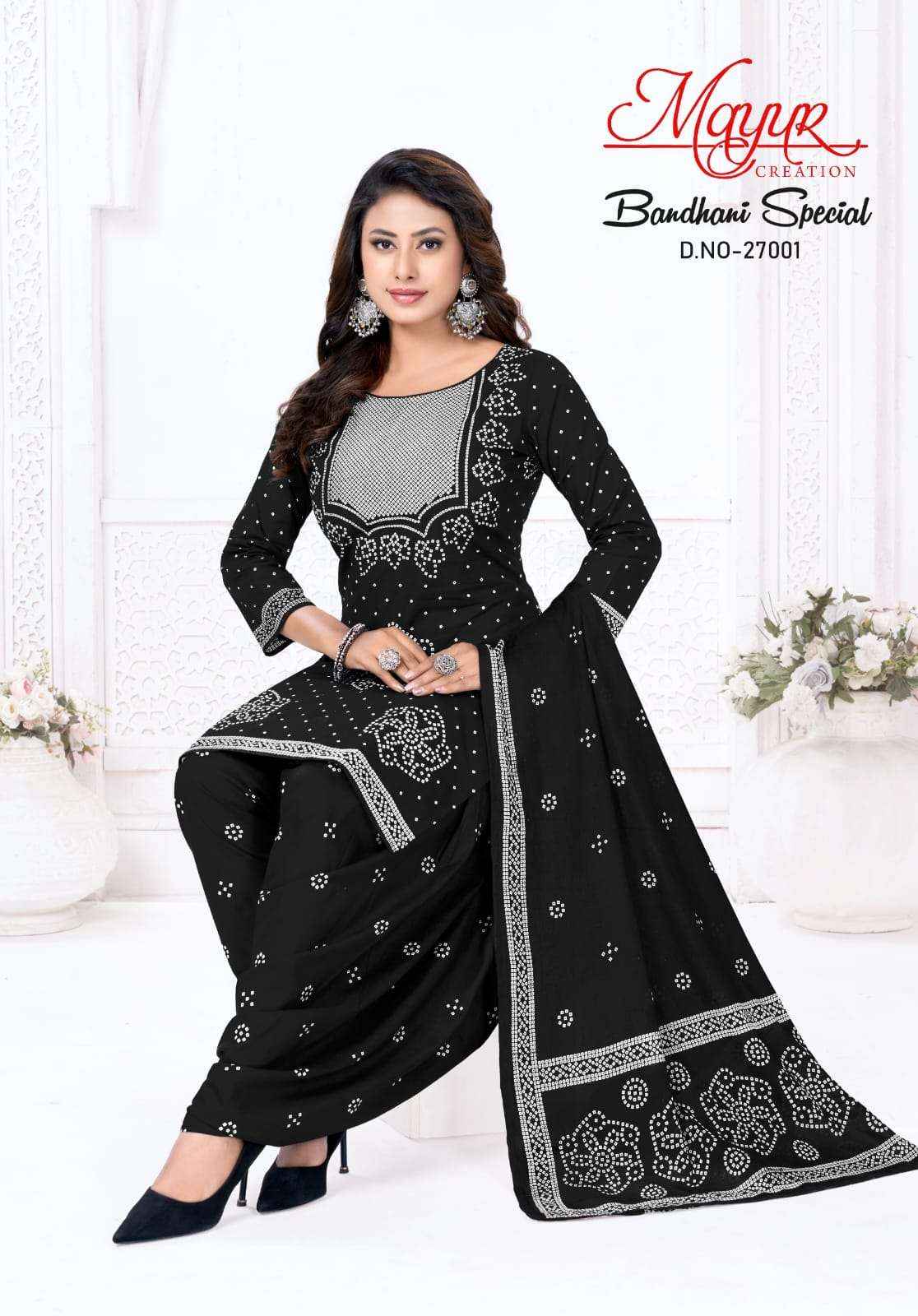 Mayur Bandhani Special Vol 27 Pure Cotton Bandhani Suit Wholesale Price ( 10 Pcs Catalogue )