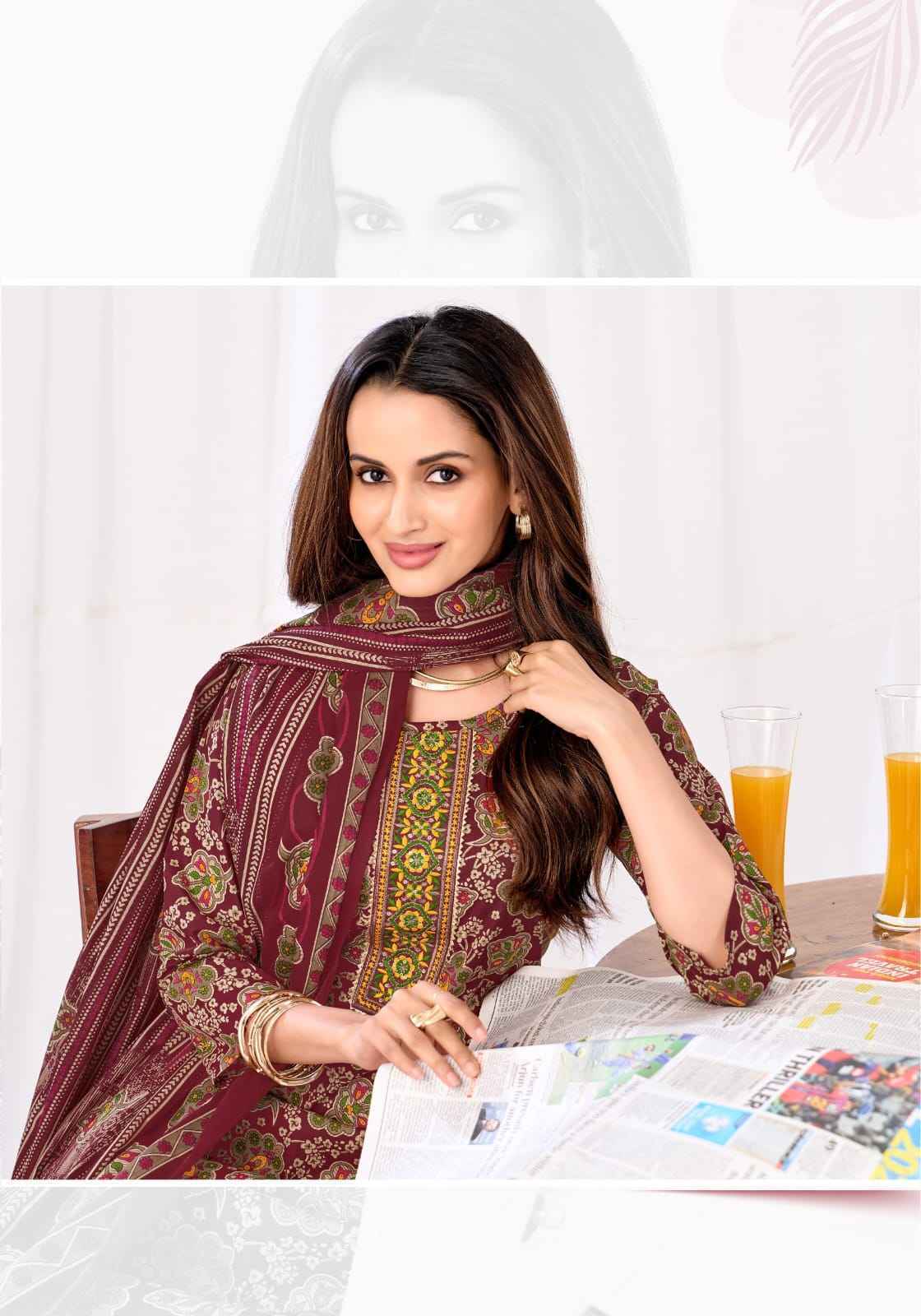Mayur Creation Elegance Vol 9 Readymade Cotton Suit _ Surat Wholesale Texteli Market Price ( 10 Pcs Catalog )