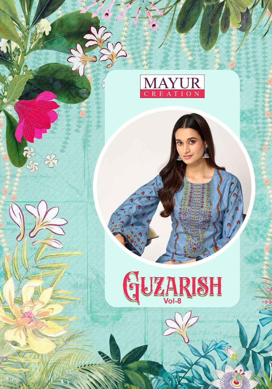 Mayur Creation Guzarish Vol 8 Cotton Dress Material Wholesale Market Surat ( 8 pcs Catalogue )