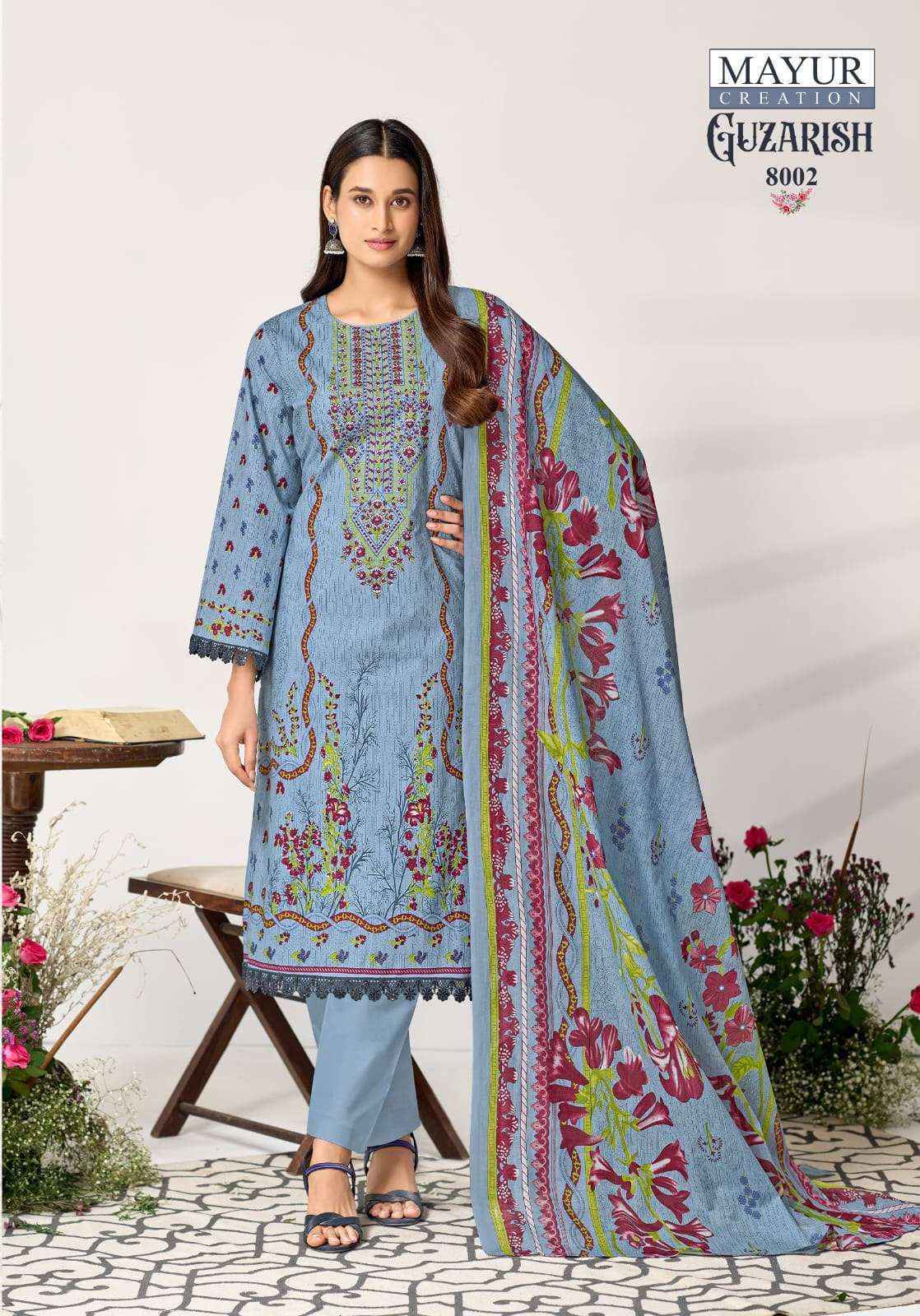 Mayur Creation Guzarish Vol 8 Cotton Dress Material Wholesale Market Surat ( 8 pcs Catalogue )