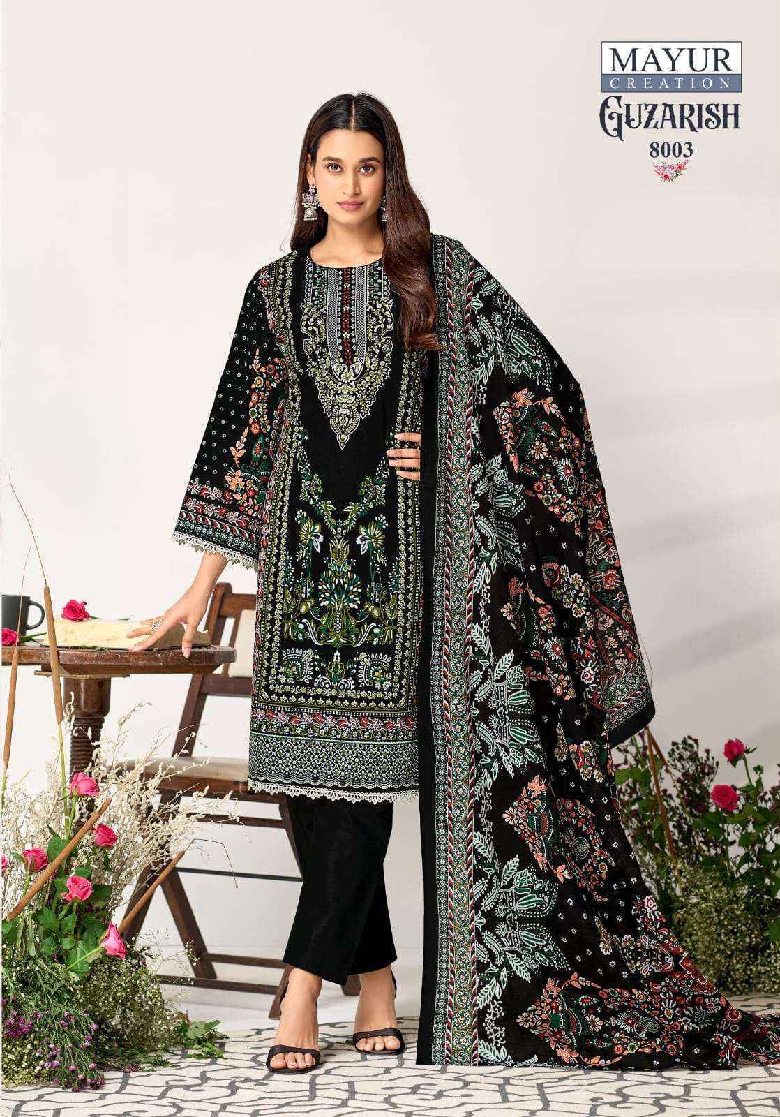 Mayur Creation Guzarish Vol 8 Cotton Dress Material Wholesale Market Surat ( 8 pcs Catalogue )