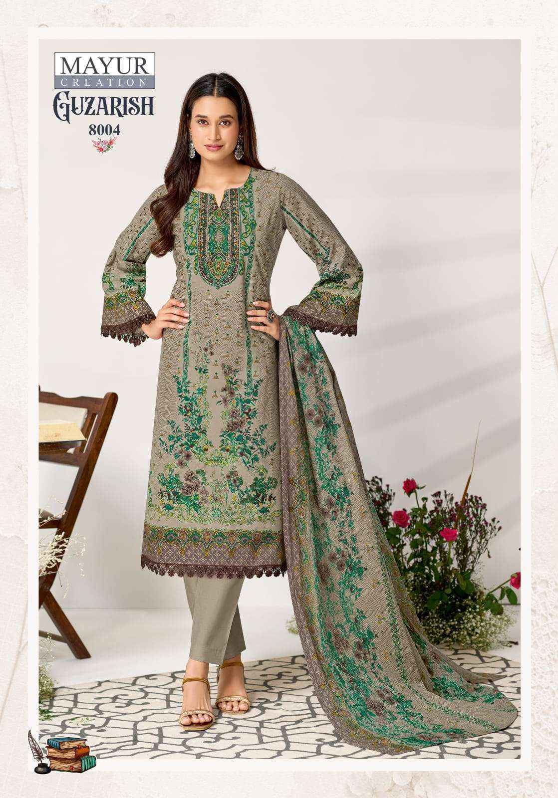 Mayur Creation Guzarish Vol 8 Cotton Dress Material Wholesale Market Surat ( 8 pcs Catalogue )