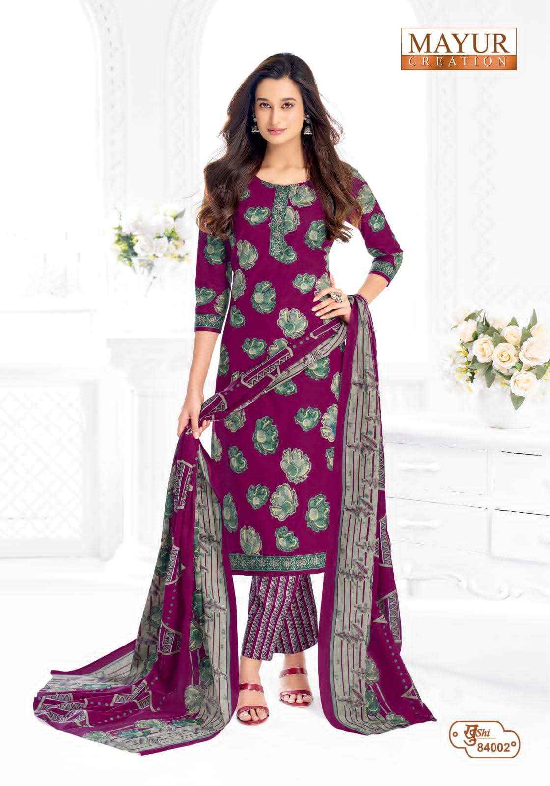 Mayur Khushi Vol 84 Unstitch Cotton Ladies Salwar Suit _ Surat Wholesale Market Price ( 24 Pcs Catalog )