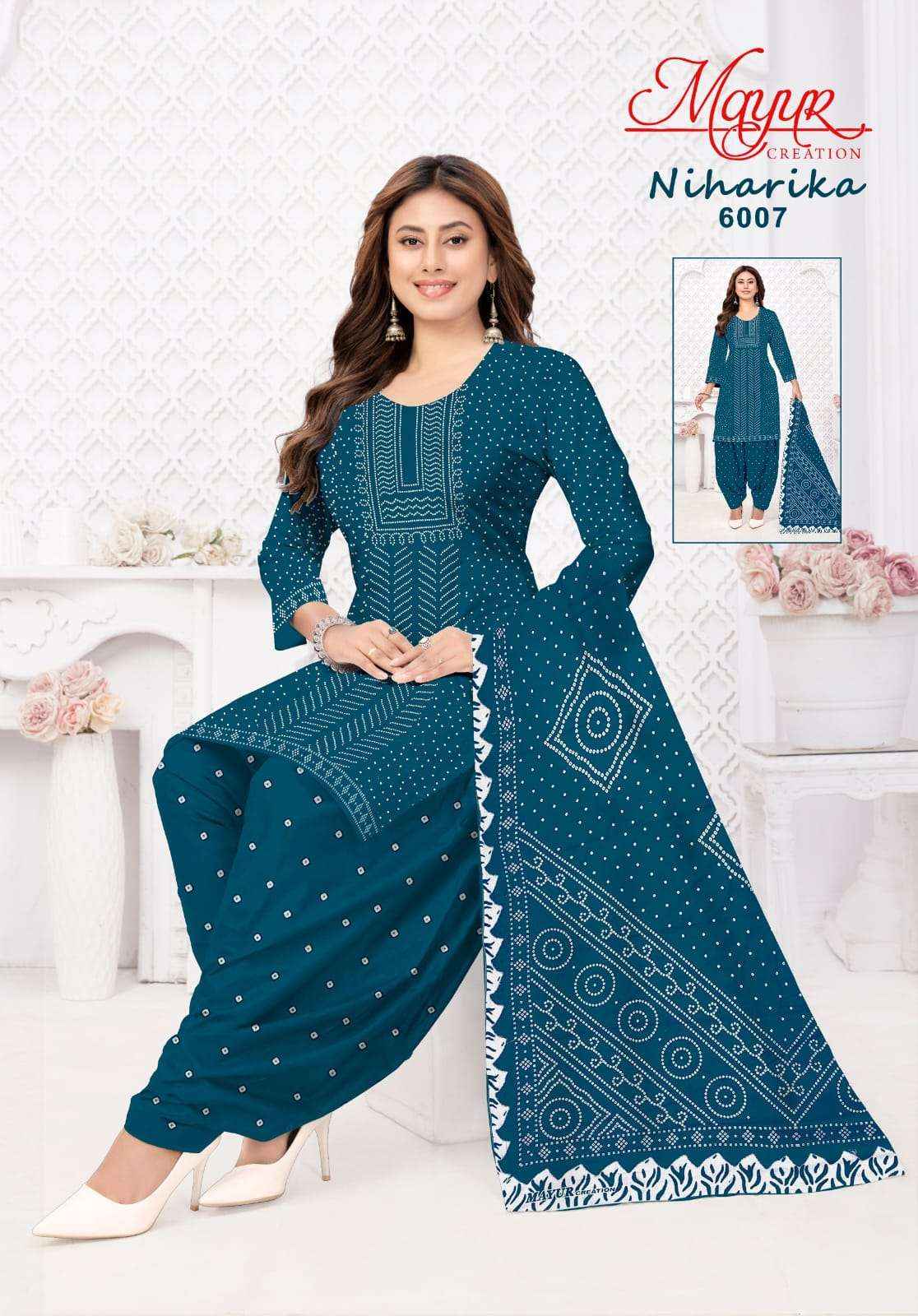 Mayur Niharika Vol 6 Exclusive Pure Cotton Salwar Suits Wholesale Supplier ( 10 Pcs Catalogue )
