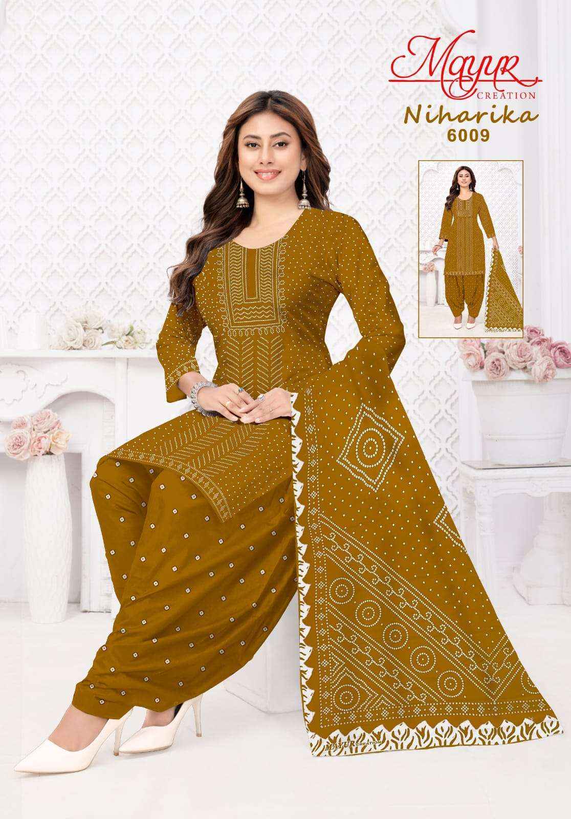 Mayur Niharika Vol 6 Exclusive Pure Cotton Salwar Suits Wholesale Supplier ( 10 Pcs Catalogue )