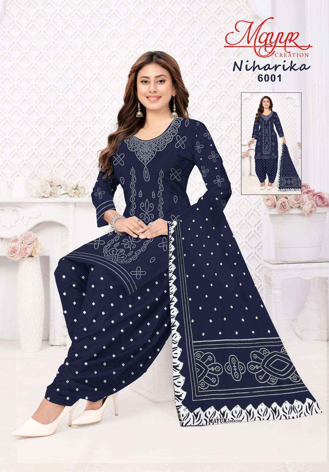 Mayur Niharika Vol 6 Exclusive Pure Cotton Salwar Suits Wholesale Supplier ( 10 Pcs Catalogue )