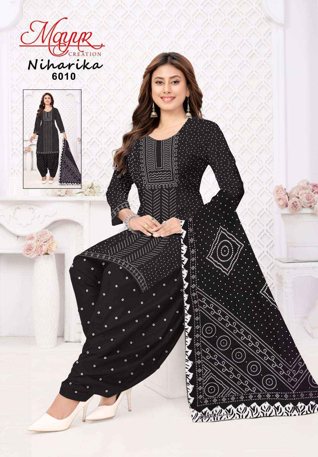 Mayur Niharika Vol 6 Exclusive Pure Cotton Salwar Suits Wholesale Supplier ( 10 Pcs Catalogue )