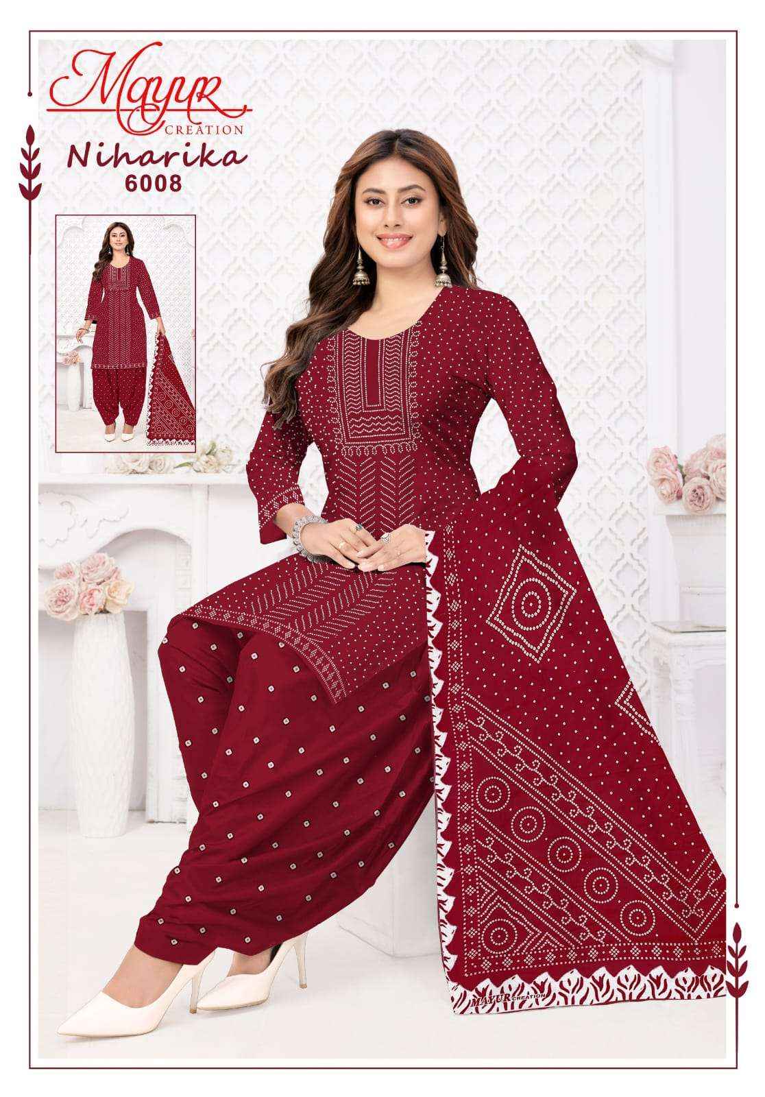 Mayur Niharika Vol 6 Exclusive Pure Cotton Salwar Suits Wholesale Supplier ( 10 Pcs Catalogue )