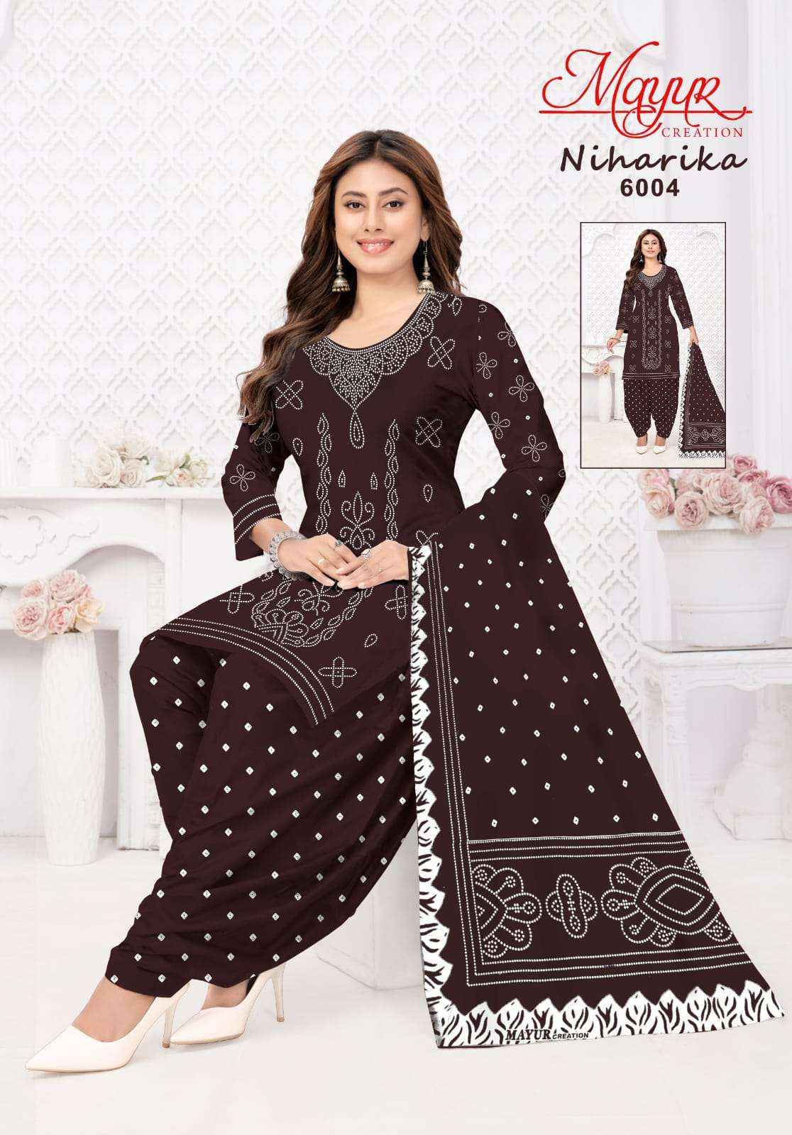Mayur Niharika Vol 6 Exclusive Pure Cotton Salwar Suits Wholesale Supplier ( 10 Pcs Catalogue )