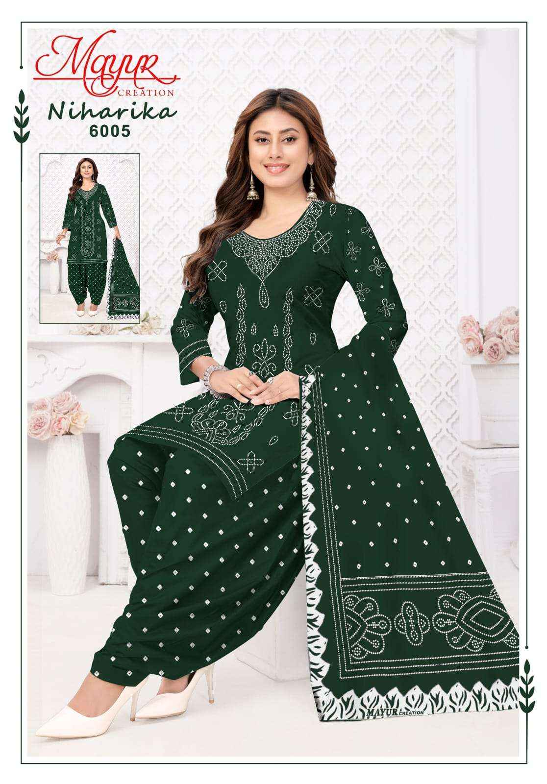 Mayur Niharika Vol 6 Exclusive Pure Cotton Salwar Suits Wholesale Supplier ( 10 Pcs Catalogue )
