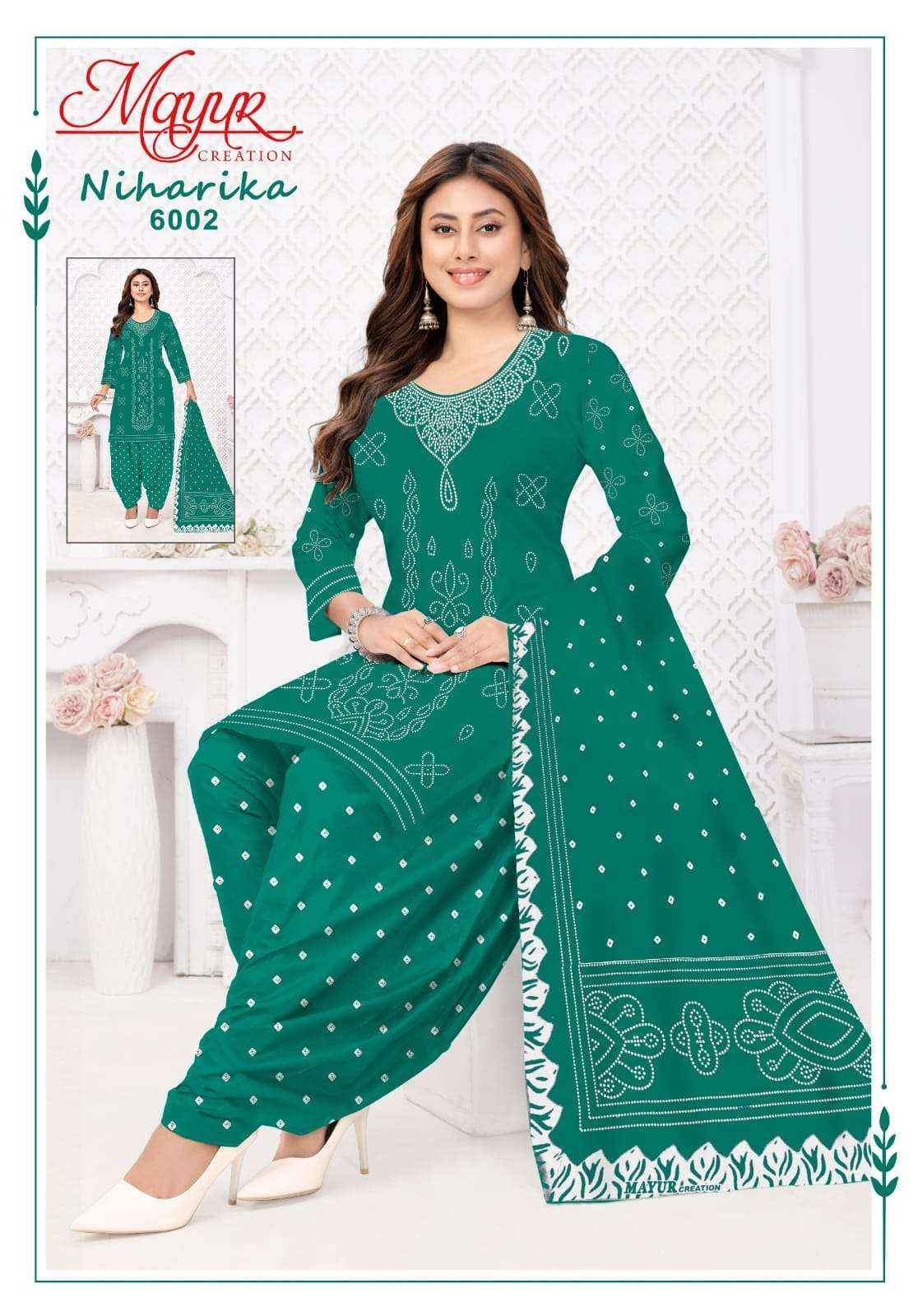 Mayur Niharika Vol 6 Exclusive Pure Cotton Salwar Suits Wholesale Supplier ( 10 Pcs Catalogue )