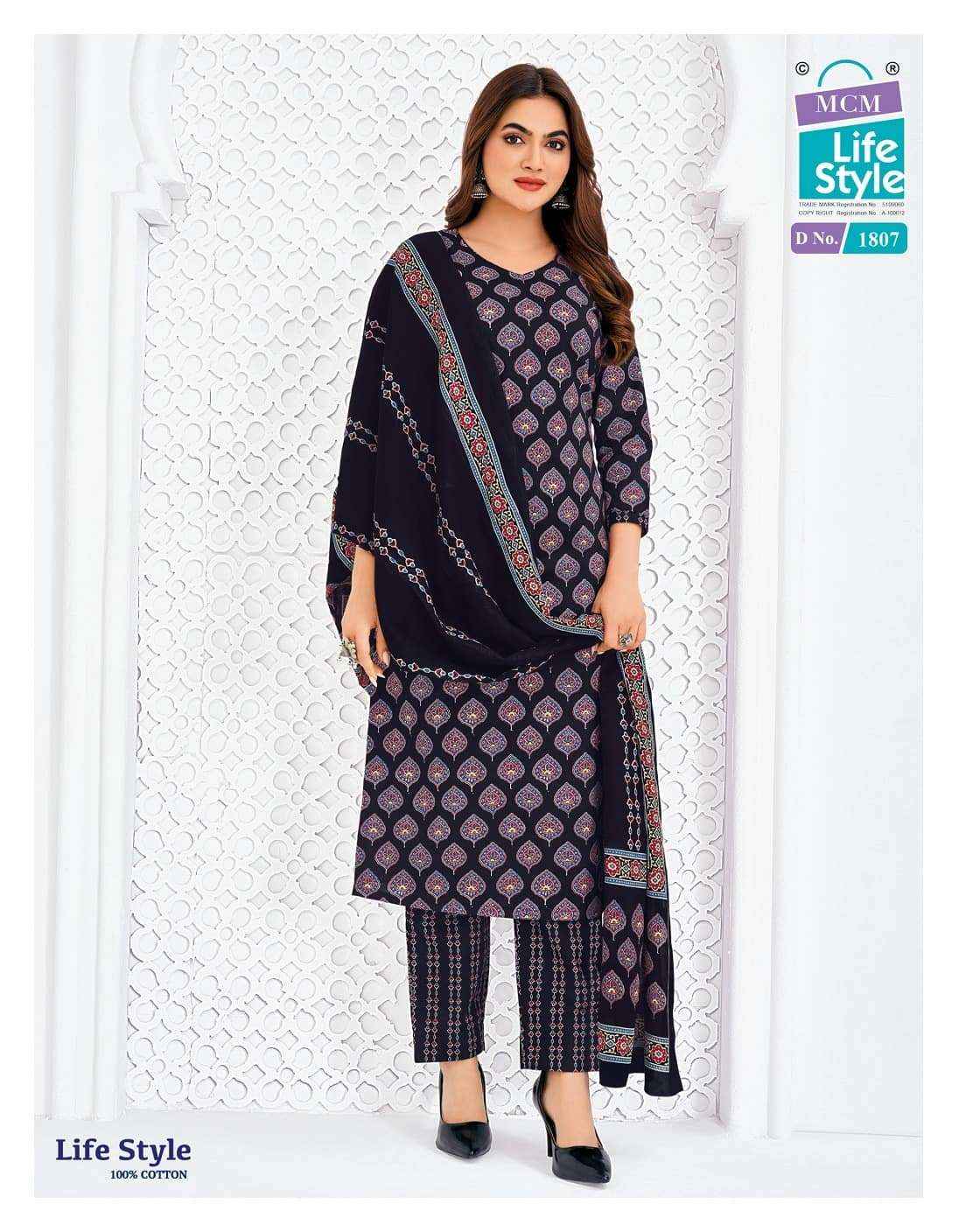 Mcm Life Style Vol 18 Pure Cotton Readymade Suits Wholesale Price ( 12 Pcs Catalogue )