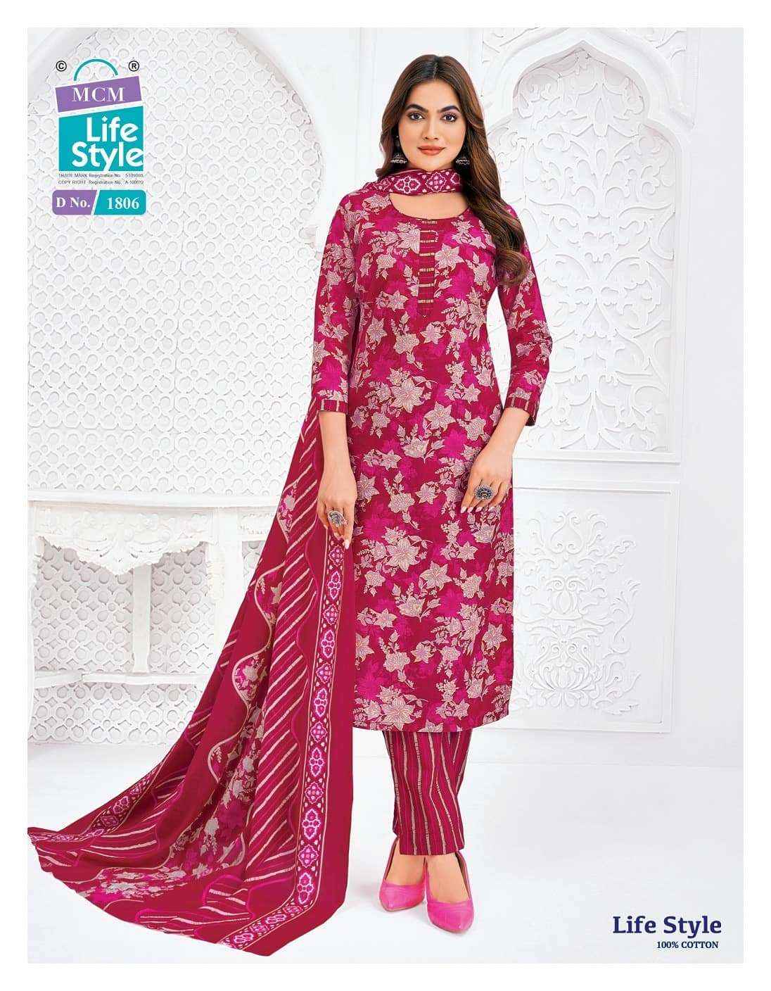 Mcm Life Style Vol 18 Pure Cotton Readymade Suits Wholesale Price ( 12 Pcs Catalogue )