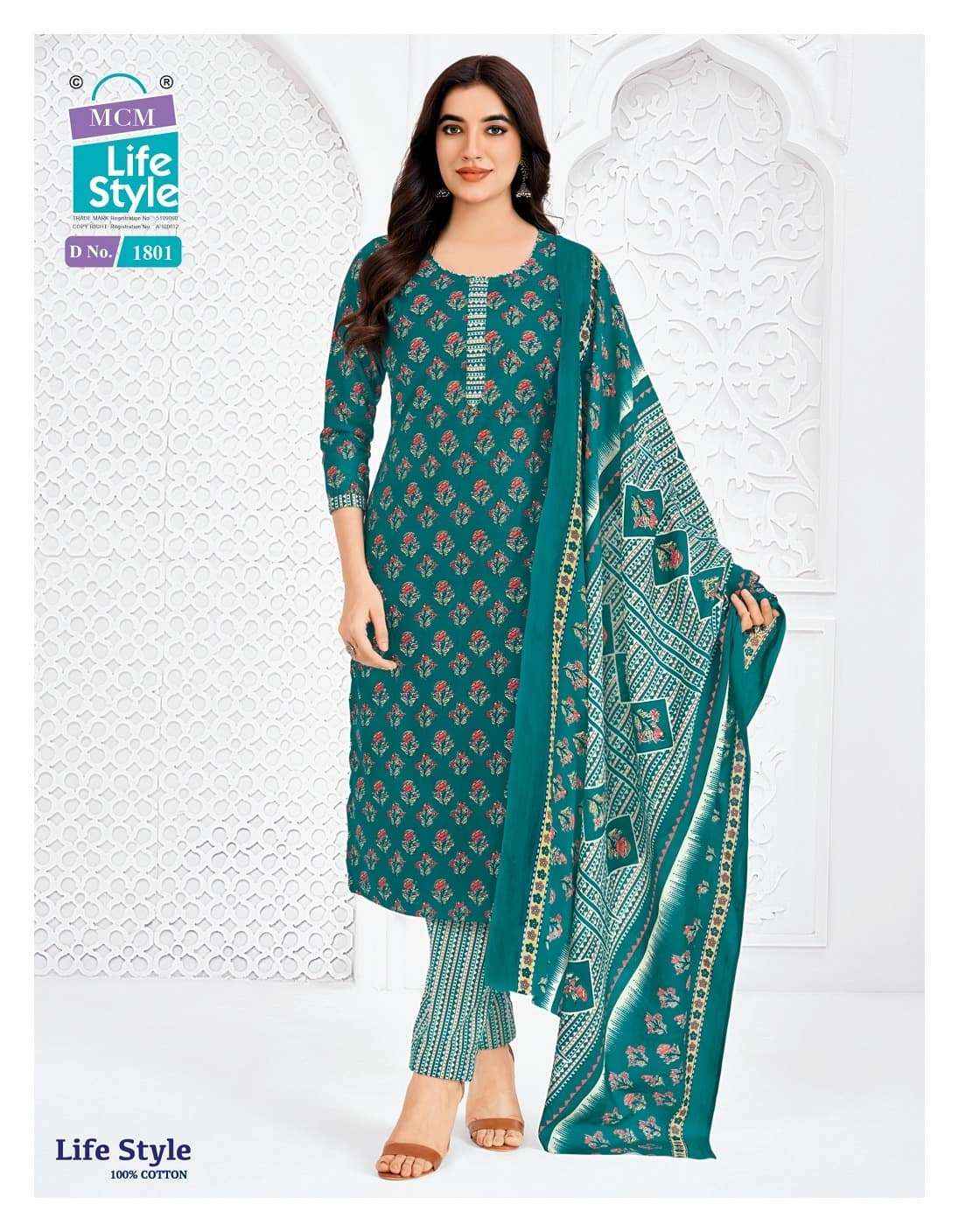 Mcm Life Style Vol 18 Pure Cotton Readymade Suits Wholesale Price ( 12 Pcs Catalogue )