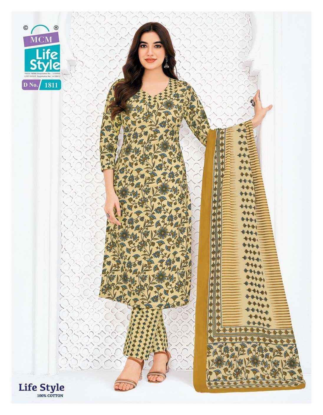 Mcm Life Style Vol 18 Pure Cotton Readymade Suits Wholesale Price ( 12 Pcs Catalogue )