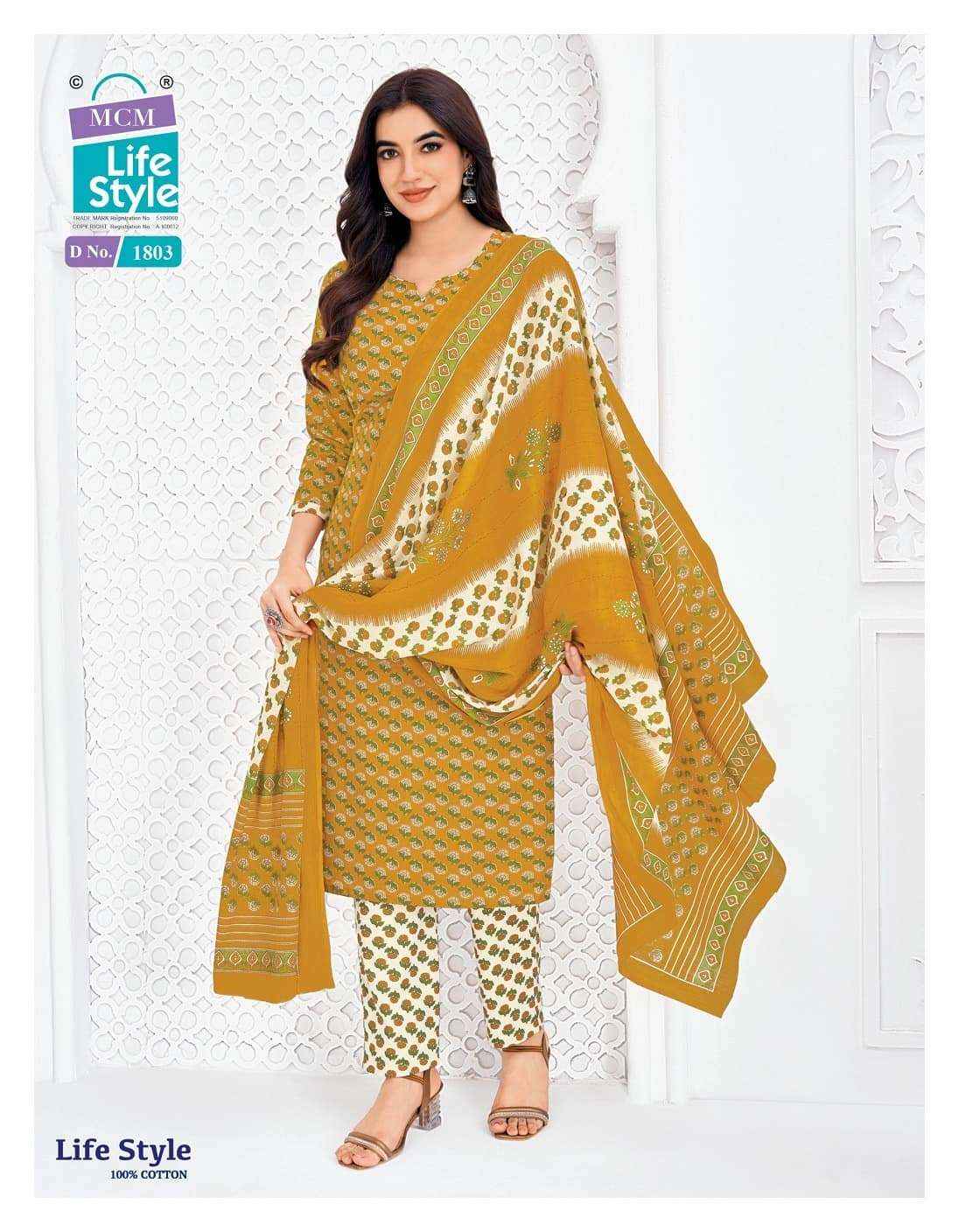 Mcm Life Style Vol 18 Pure Cotton Readymade Suits Wholesale Price ( 12 Pcs Catalogue )