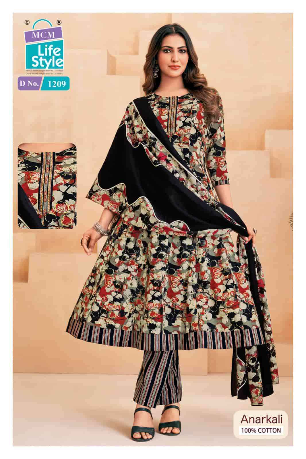 Mcm Lifestyle Anarkali Vol 12 Cotton Readymade Suits Wholesale Price ( 10 Pcs Catalogue )
