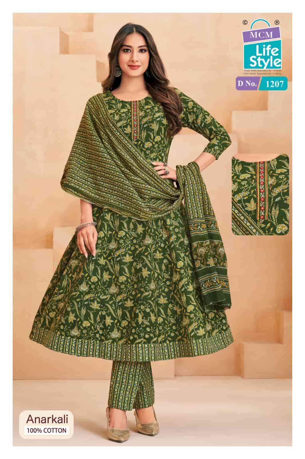 Mcm Lifestyle Anarkali Vol 12 Cotton Readymade Suits Wholesale Price ( 10 Pcs Catalogue )