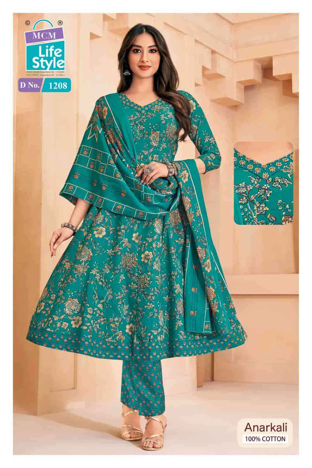 Mcm Lifestyle Anarkali Vol 12 Cotton Readymade Suits Wholesale Price ( 10 Pcs Catalogue )