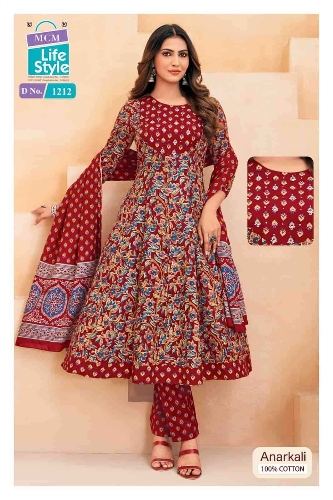 Mcm Lifestyle Anarkali Vol 12 Cotton Readymade Suits Wholesale Price ( 10 Pcs Catalogue )