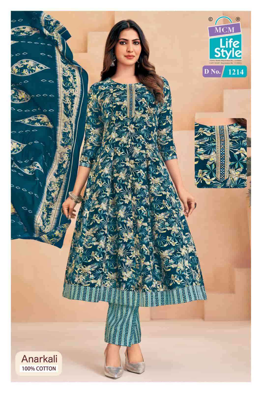 Mcm Lifestyle Anarkali Vol 12 Cotton Readymade Suits Wholesale Price ( 10 Pcs Catalogue )