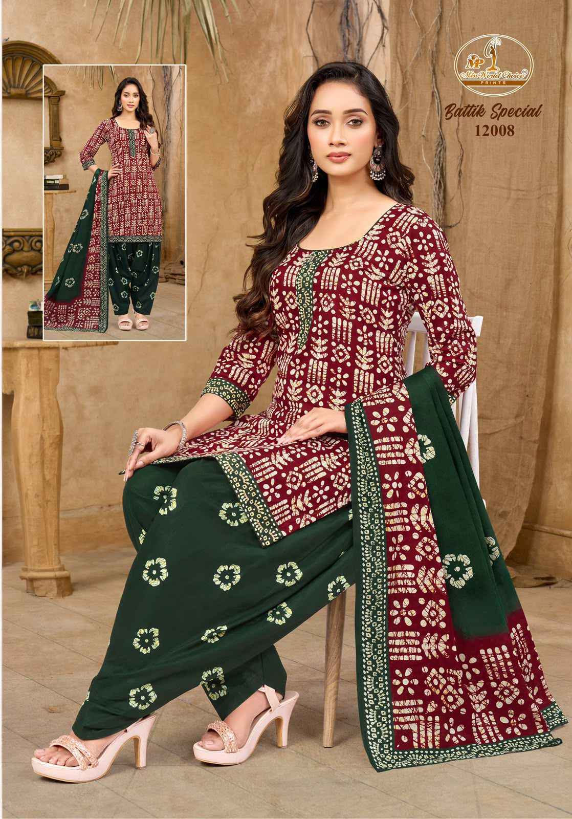 Miss World Choice Batik Special Vol 12 Readymade Cotton Dress Wholesale Texteli Market Price ( 10 Pcs Catalog )