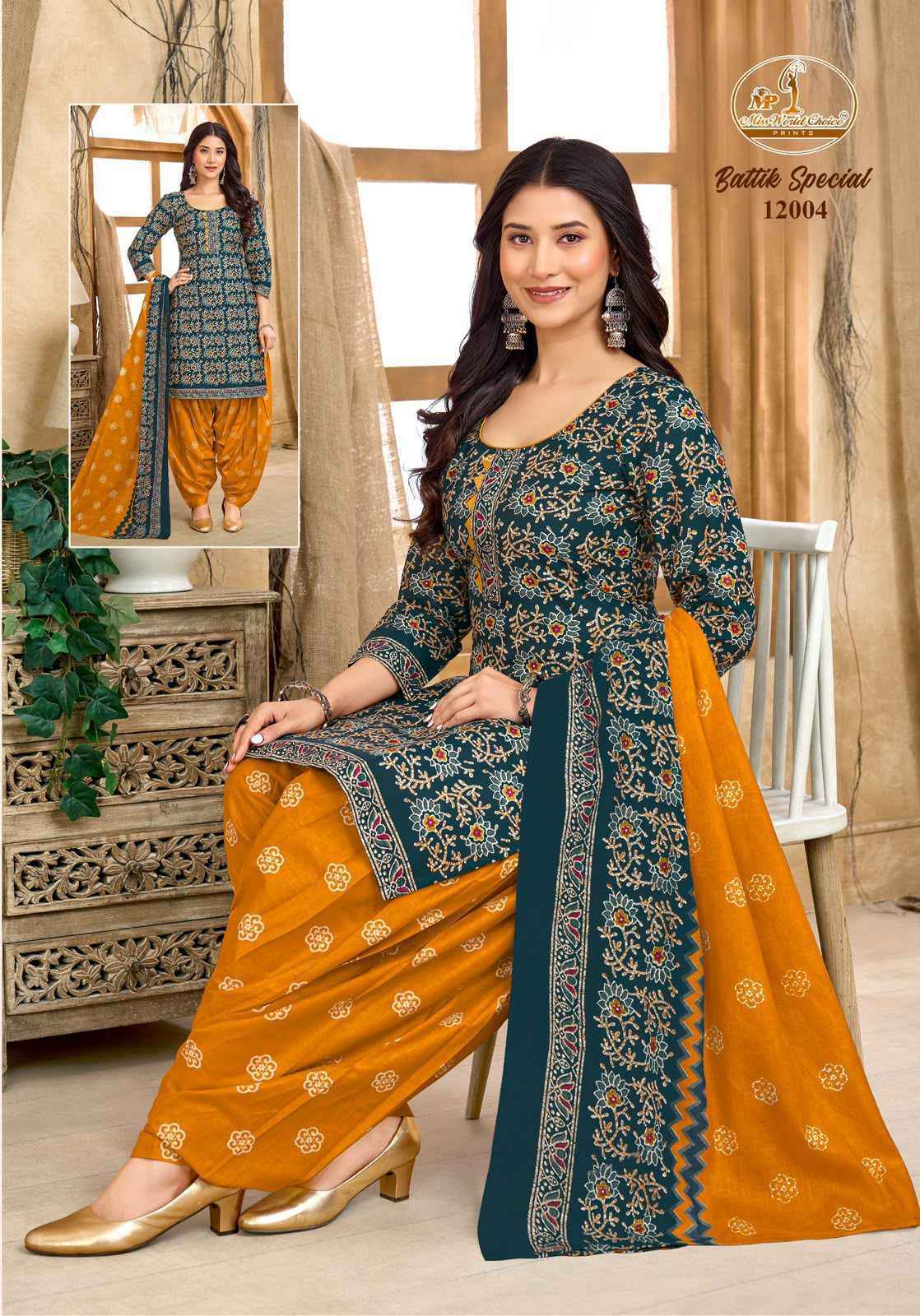 Miss World Choice Batik Special Vol 12 Readymade Cotton Dress Wholesale Texteli Market Price ( 10 Pcs Catalog )