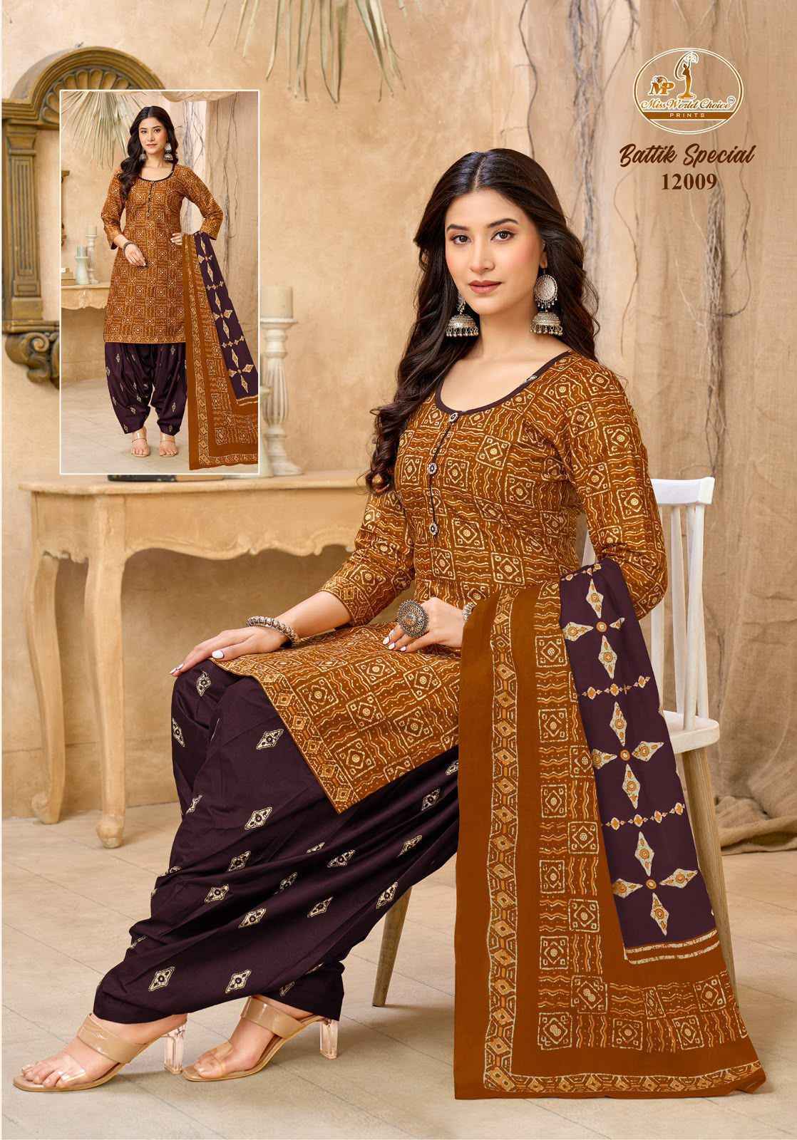 Miss World Choice Batik Special Vol 12 Readymade Cotton Dress Wholesale Texteli Market Price ( 10 Pcs Catalog )