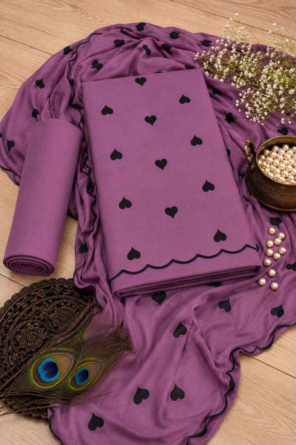 Miss World Choice Cute Heart Vol 1 Rayon Dress Material Surat Wholesale ( 5 pcs Catalogue )