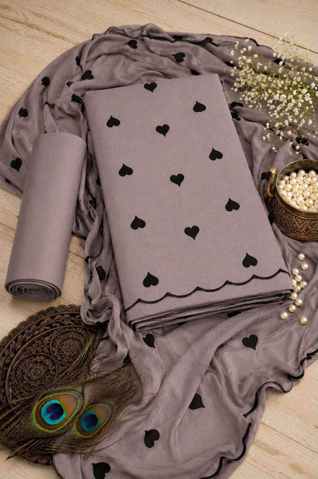 Miss World Choice Cute Heart Vol 1 Rayon Dress Material Surat Wholesale ( 5 pcs Catalogue )