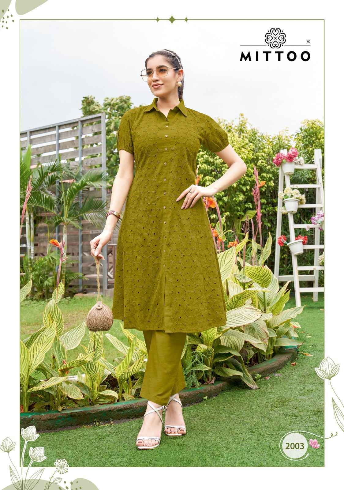 Mittoo Fashion Charvi vol 1 Cotton Top With Bottom ( 4 pcs Catalogue )