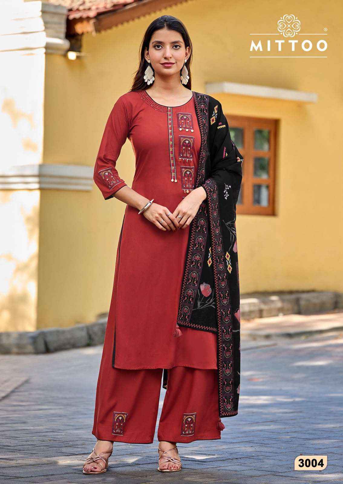 Mittoo Noorika Rayon Kurti Combo Set _ Surat Wholesale Market Price ( 4 Pcs Catalog )
