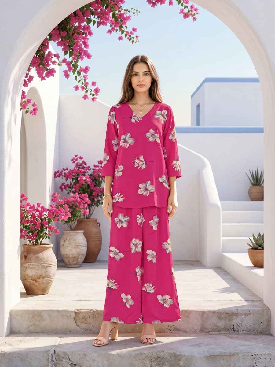 Ossm Glamour Vol 2 Reyon Top With Plazzo Wholesale Price ( 6 pcs Catalogue )