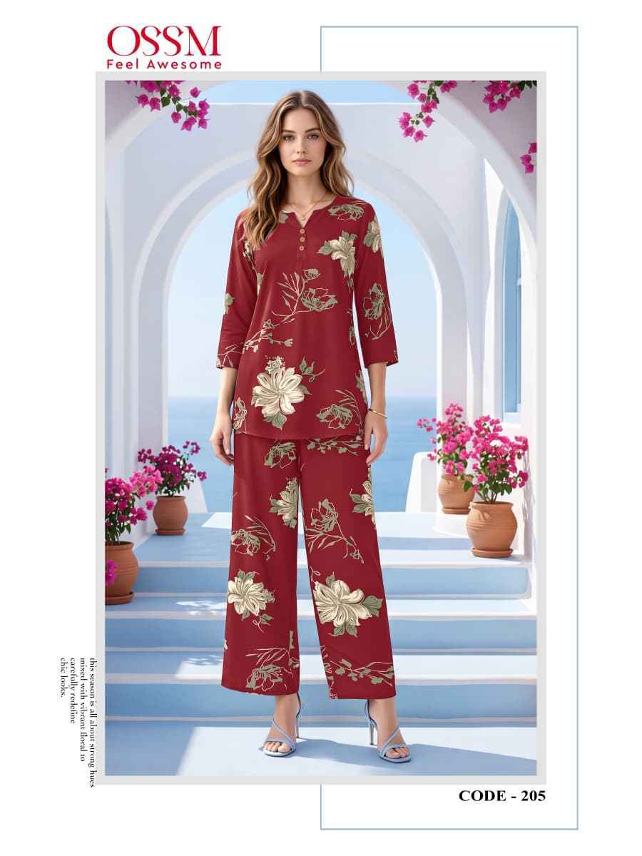Ossm Glamour Vol 2 Reyon Top With Plazzo Wholesale Price ( 6 pcs Catalogue )