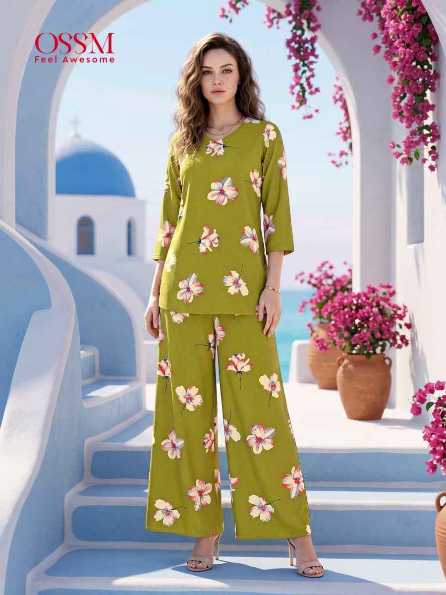Ossm Glamour Vol 2 Reyon Top With Plazzo Wholesale Price ( 6 pcs Catalogue )