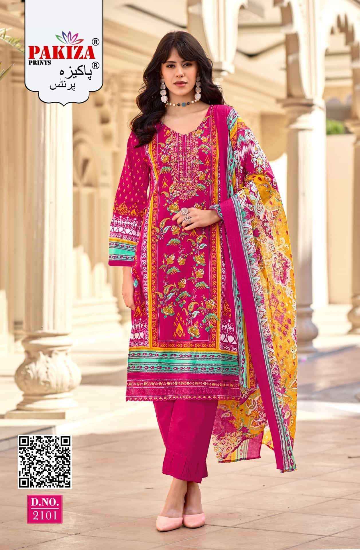 Pakiza Prints Farmaish Vol 21 Zam Satin Ladies Suits Wholesale Price ( 4 Pcs Catalogue )