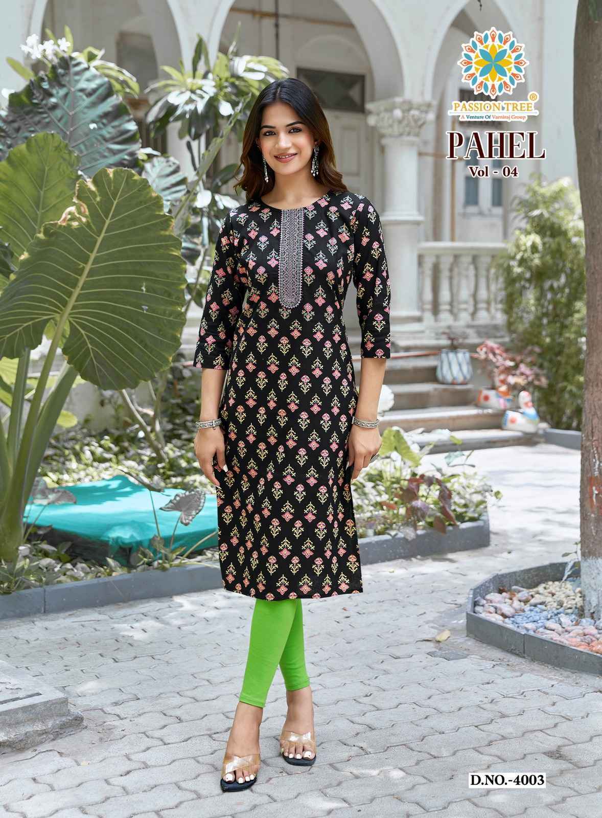 Passion Tree Pahel Vol 4 Cotton Kurti Collection _ Surat Wholesale Texteli Price ( 11 Pcs Catalog )