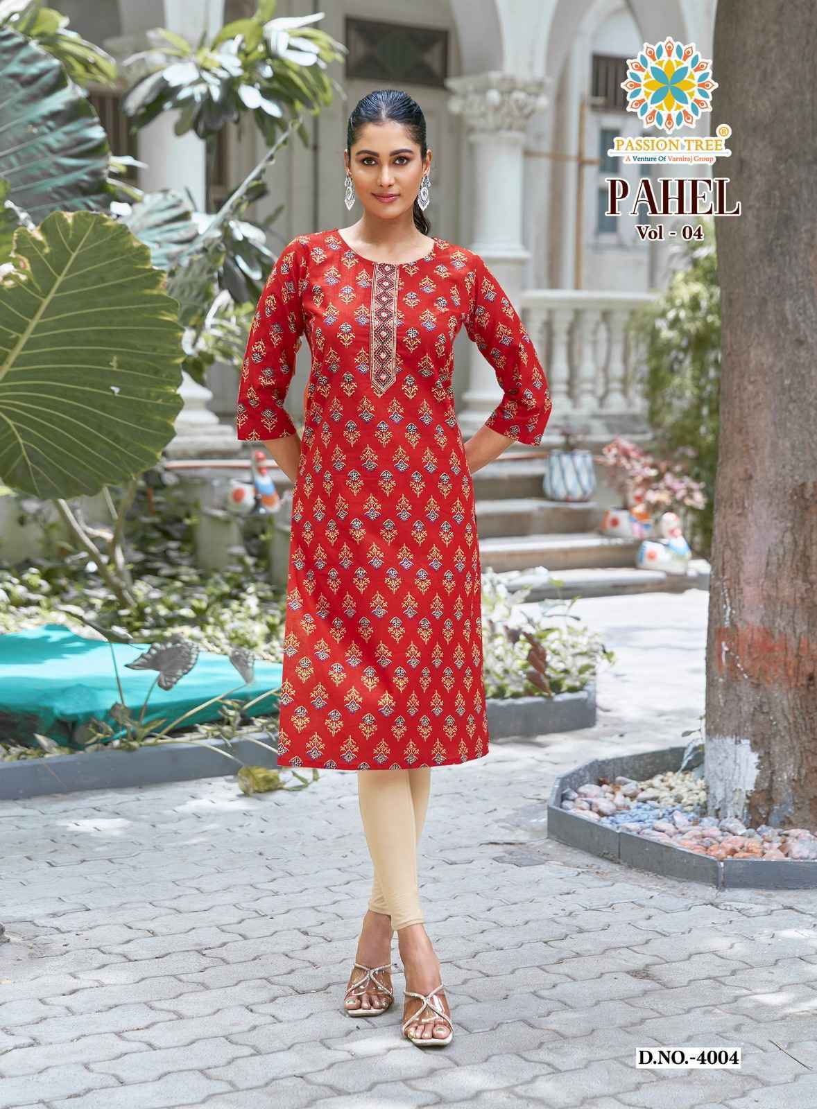 Passion Tree Pahel Vol 4 Cotton Kurti Collection _ Surat Wholesale Texteli Price ( 11 Pcs Catalog )
