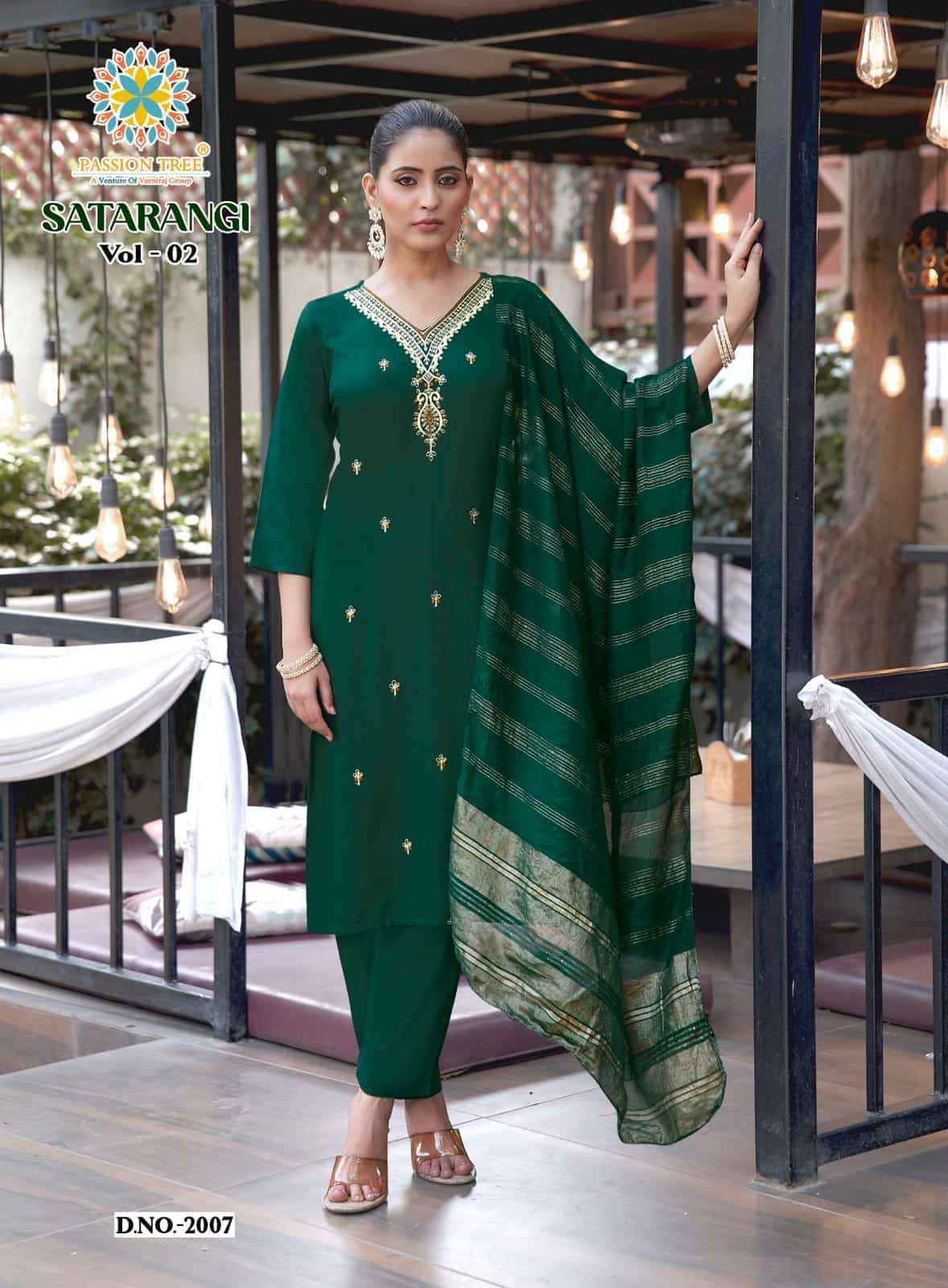 Passion Tree Satarangi Vol 2 Kurti Manufacturer In Surat ( 9 Pcs Catalogue )