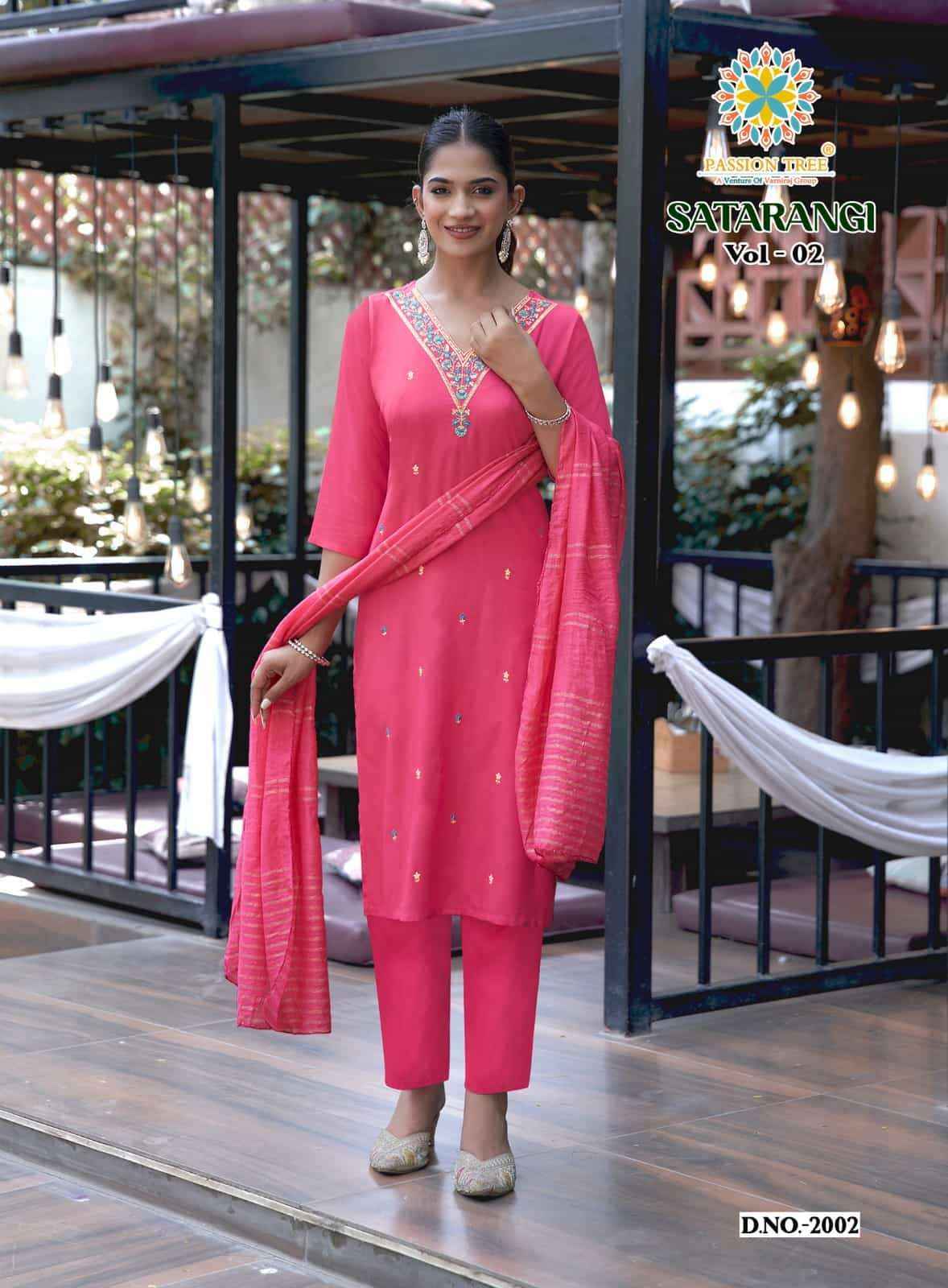 Passion Tree Satarangi Vol 2 Kurti Manufacturer In Surat ( 9 Pcs Catalogue )