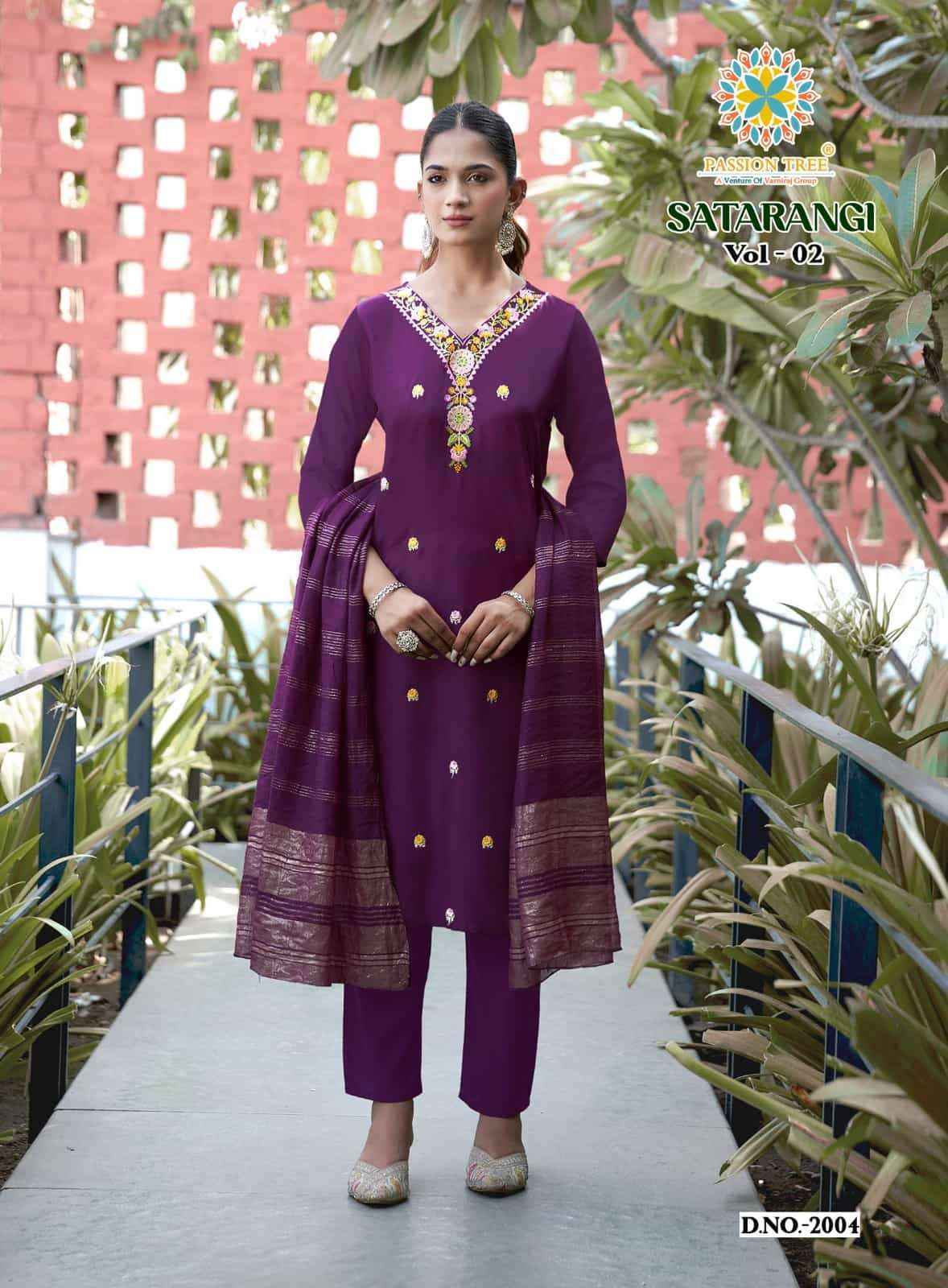 Passion Tree Satarangi Vol 2 Kurti Manufacturer In Surat ( 9 Pcs Catalogue )