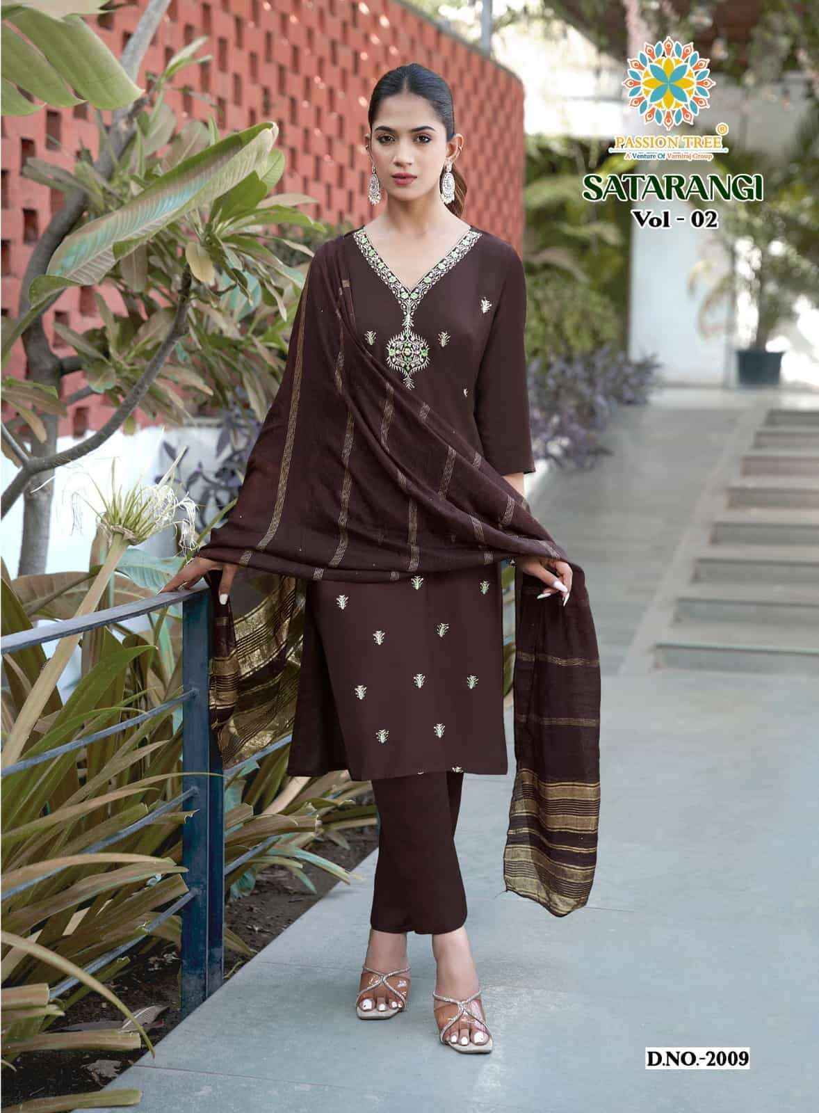 Passion Tree Satarangi Vol 2 Kurti Manufacturer In Surat ( 9 Pcs Catalogue )