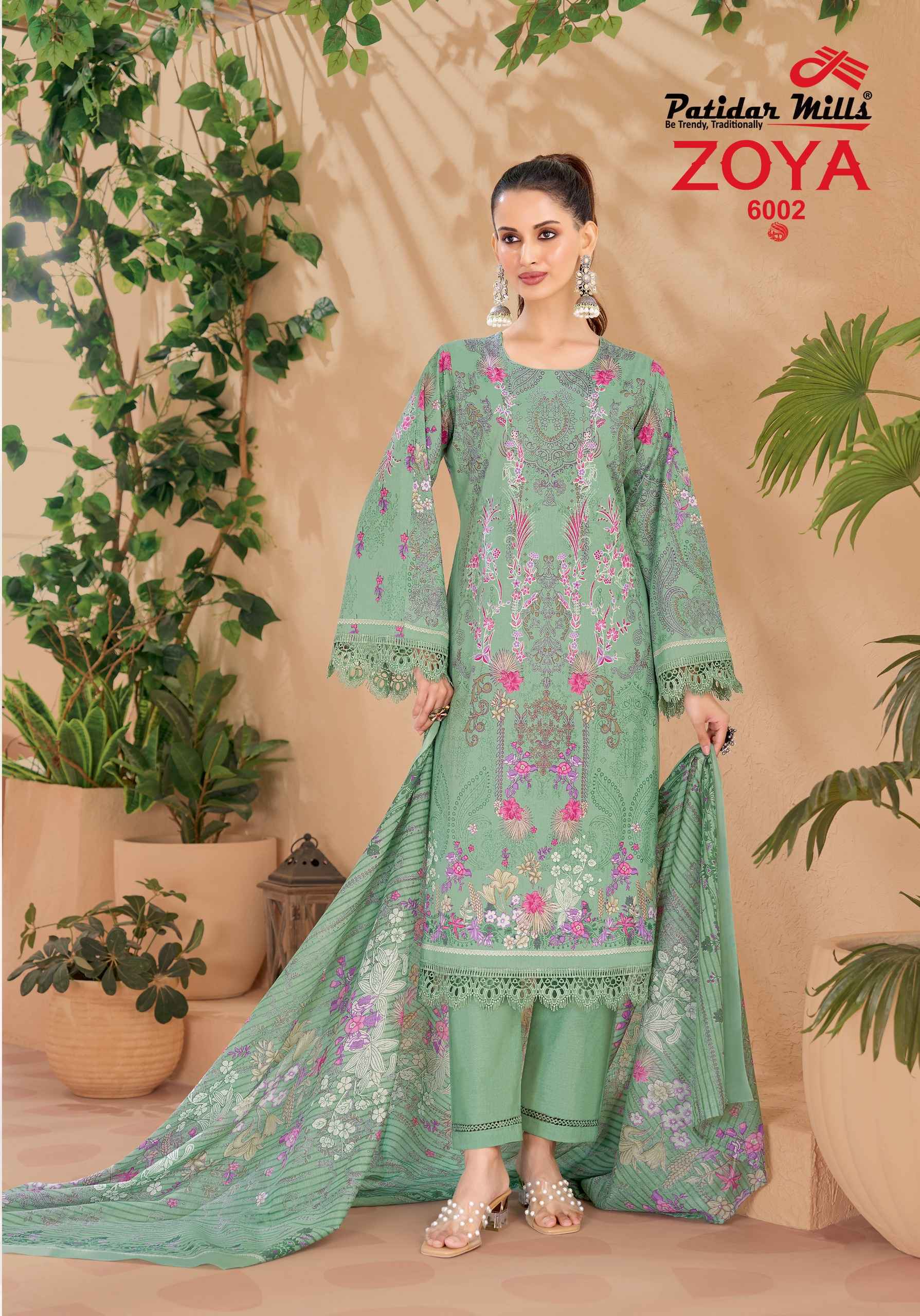 Patidar Mills Zoya Vol 6 Cotton Dress Material Wholesale Market ( 8 pcs Catalogue )