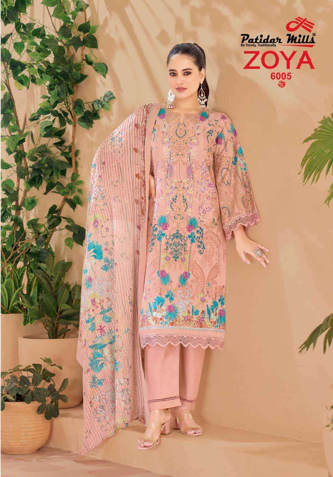 Patidar Mills Zoya Vol 6 Readymade Karachi Suit _ Surat Wholesale Market Price ( 8 Pcs Catalog )